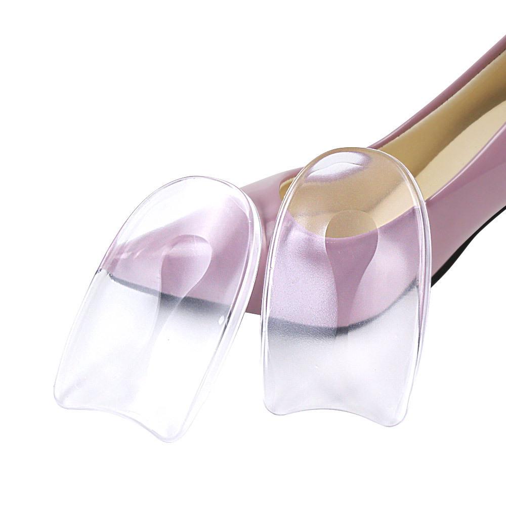 Силиконовая U-образная амортизирующая подпяточник для снятия боли при пяточной шпоре Size S прозрачный