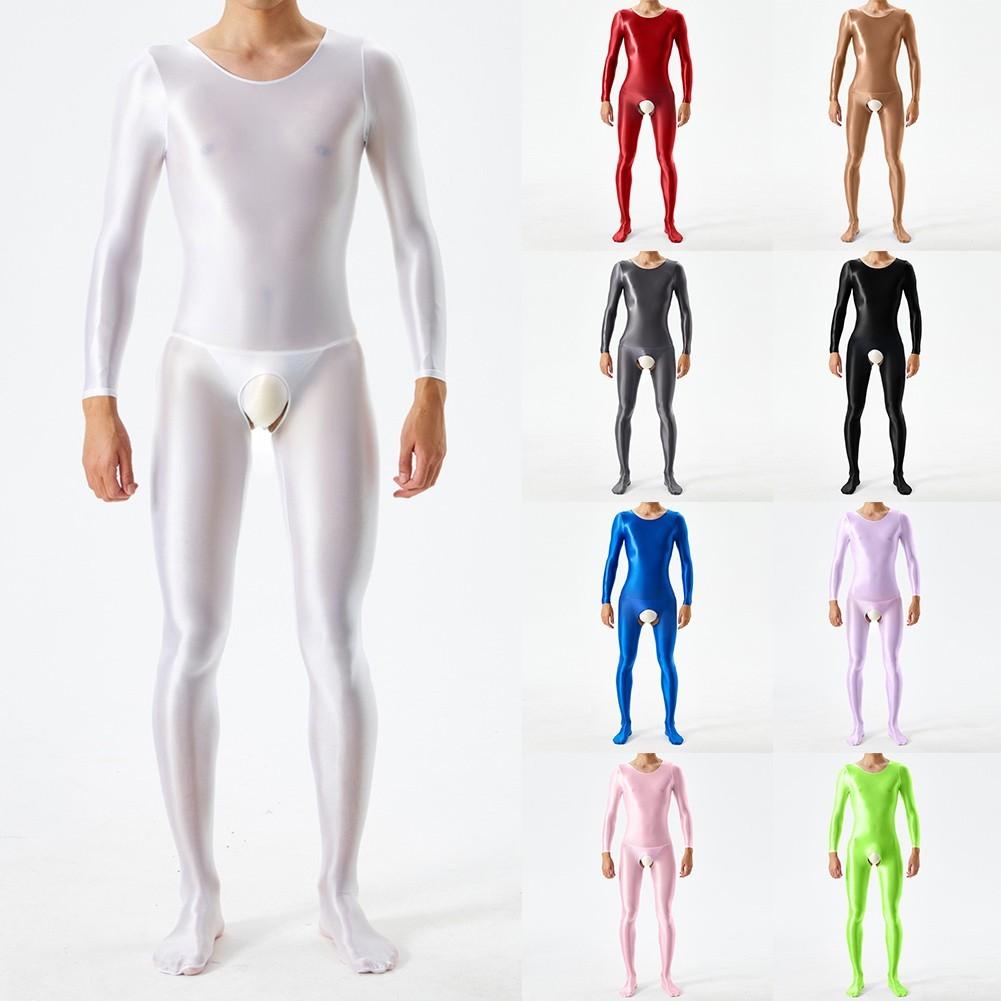Bodystocking Me Jumpsuit Breathable Crotchless Glossy
