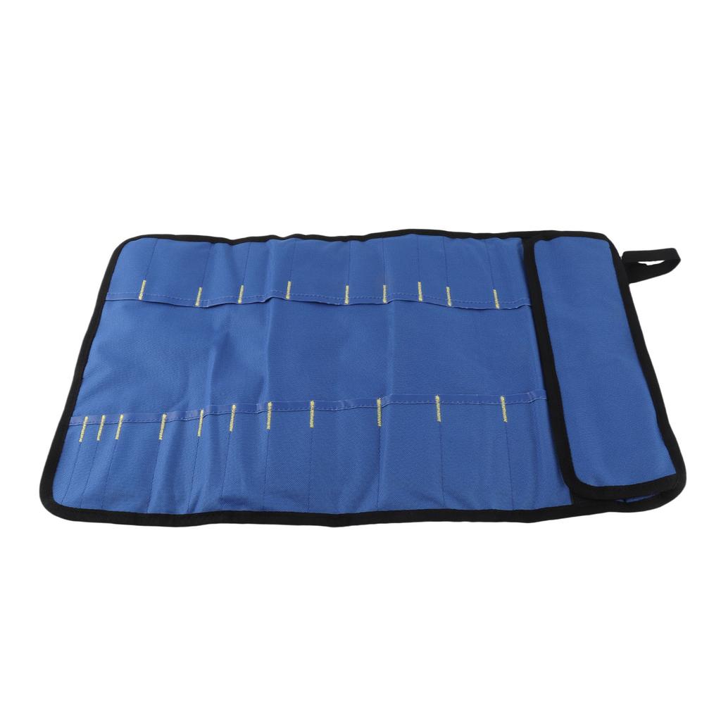 Chef Tool Roll Bag Oxford Cloth Portable Fork Tool Case Holder Pouch with Handle for Culinary Traveling