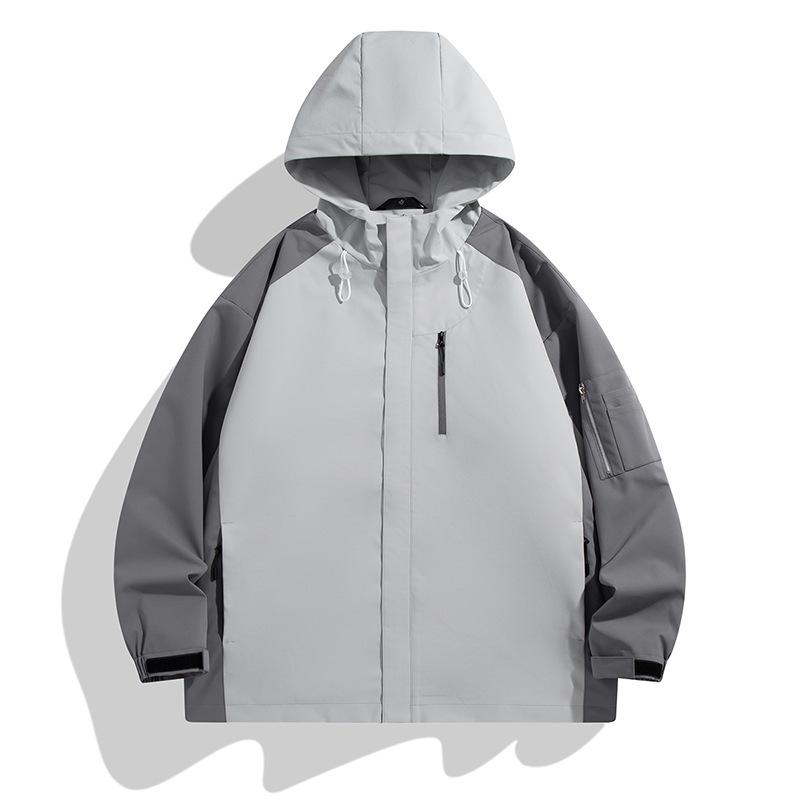 Kurtka z kapturem Odzież męska Wiosna Nowa Casualowa Męska Modna Odzież Robocza Kurtka Sportowa Outdoorowa