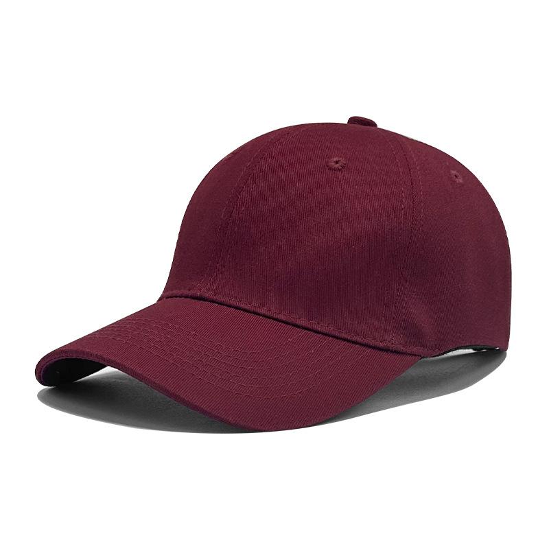 New Pure Cotton Soft Top Baseball Cap for Women Spring and Summer Sun Protection Baseball Cap for Men Outdoor Solid Color Light Plate Sun Hat