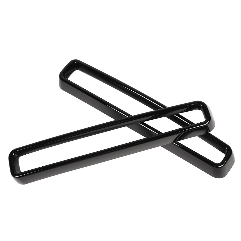 Front Grill Grille Inserts Guards Cover Trim Replacement for Dodge Challenger 2015 To 2020 Glossy Black