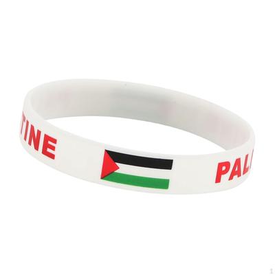 Náramok Palestína Palestínska vlajka Náramok Športové hry Náramok Biely