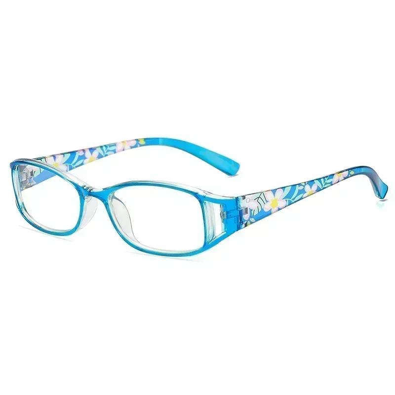 Fashion Flower Printed Reading Glasses Women Gorgeous Blue Light Blocking Far Sight For The Elderly Men Fashion Eyeglasses