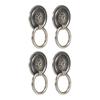 4Pcs Door     Antique Zinc Alloy Drawer Closet Cabinet Handles Hardware Fitting