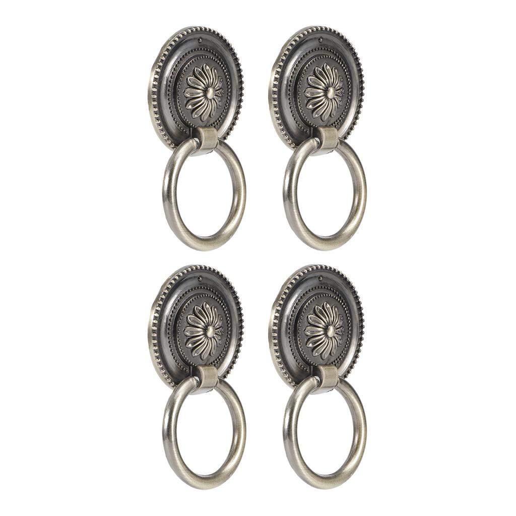 4Pcs Door     Antique Zinc Alloy Drawer Closet Cabinet Handles Hardware Fitting