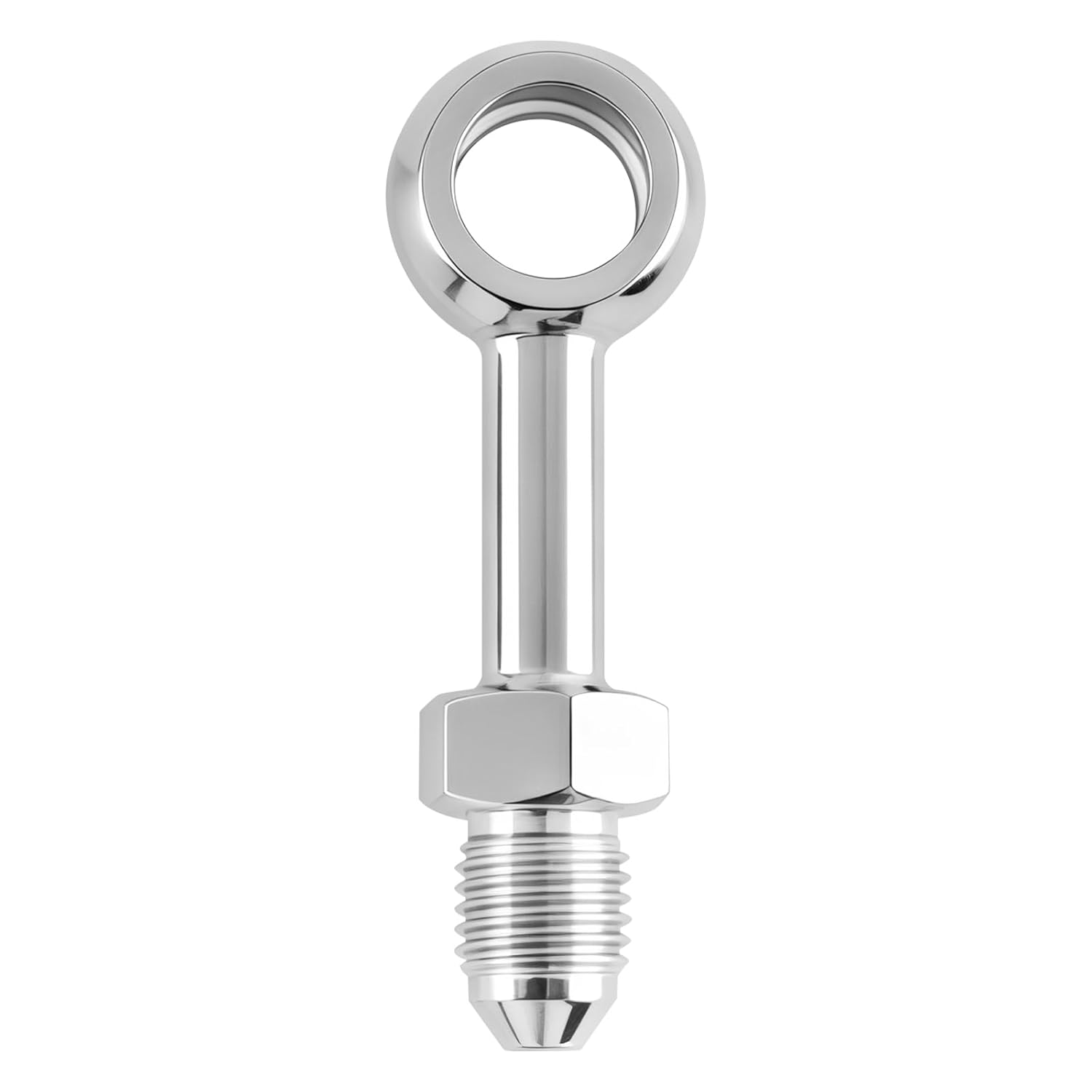 3AN Male to 10.2mm 3/8  Banjo 90 Degree Stainless Steel Brake Hose Brake Clutch Fitting Adapter 0 Deg-3AN ID10.2