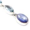 Les Trésors De Lily [D5869] - Blue 'Sapa' Silver Pendant
