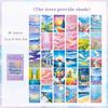 30 sheets of creative brush strokes, flower series material paper, iwatercolor, hand account decoration paper, sticky note paper