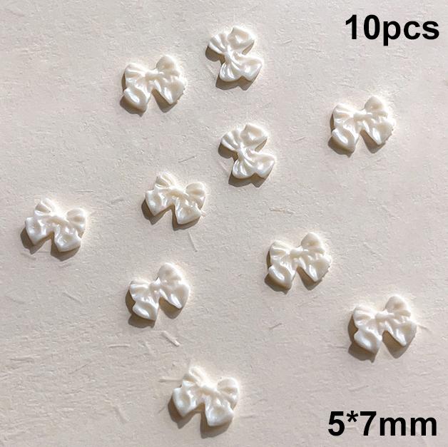 Mixed Cute Mini Colorful Resin Line Bowknot Bow Tie Ribbon Nail Art Decorations DIY Manicure Rhinestones Accessories