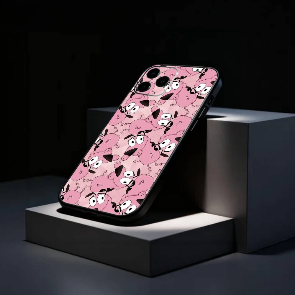 

C-Courage the Cowardly D-Dog Phone Case Silicone Soft For IPhone 17 16 15 14 13 12 11 X XR Plus Pro Max Plus iPhone17PRO