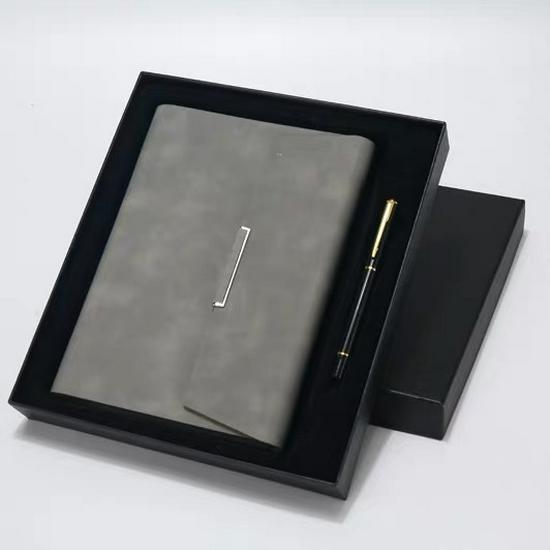 A5 Three-Fold Loose-Leaf Business Notebook Set with Custom Logo