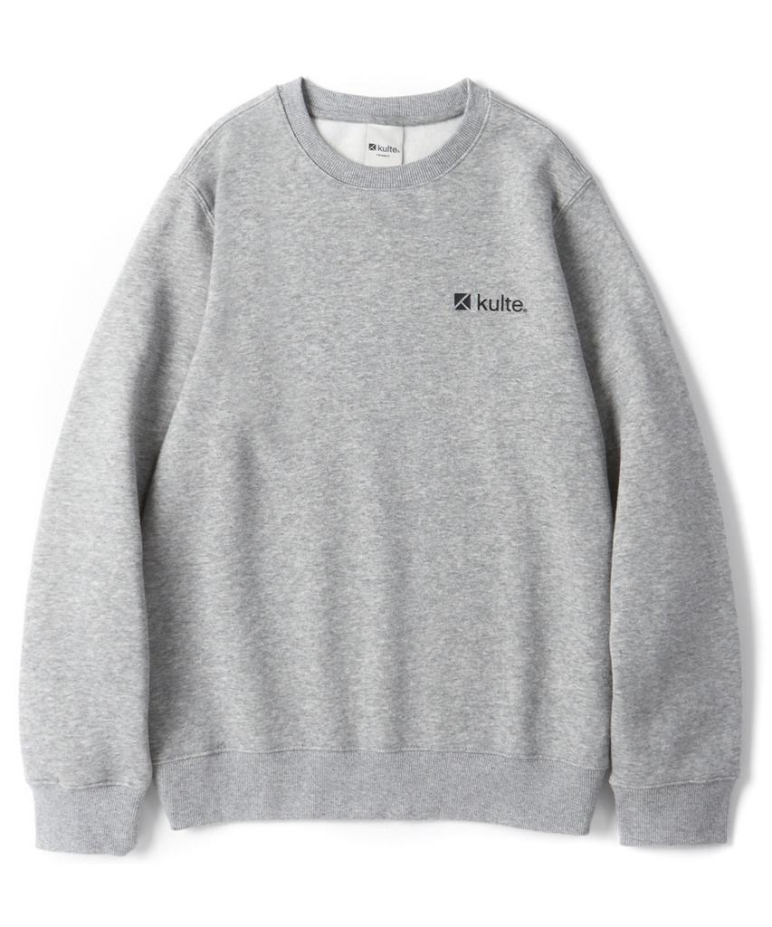 KULTE 811 Standard Fit Leather Icon Sweatshirt Melange Grey