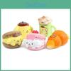 Burger Cartoon Pompompurin Bread And Cup Resin Ornaments For Party And Gifts