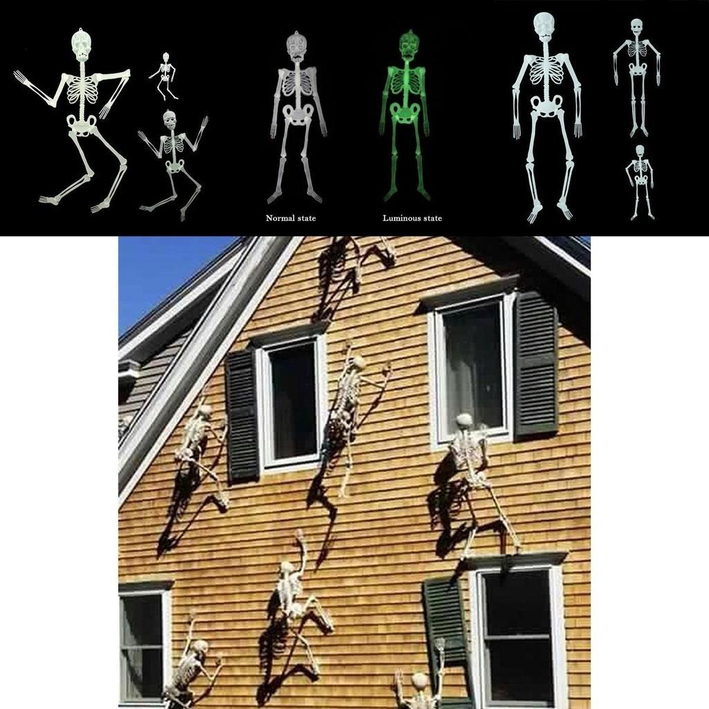 Flexible Joints Luminous Hanging Skeleton For Halloween