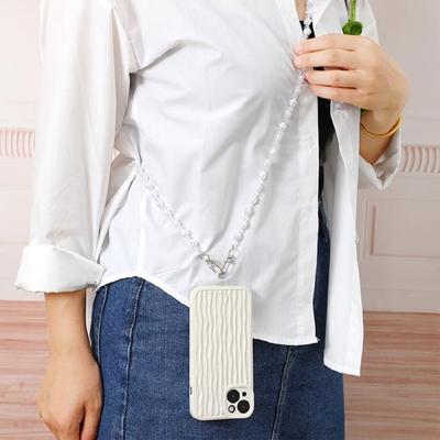 Trendige Perlen-Handy-Lanyard-Kette Handy-Kette Handy-Zubehör Geeignet für Umhängetasche Geldbörse Anti-Verlust