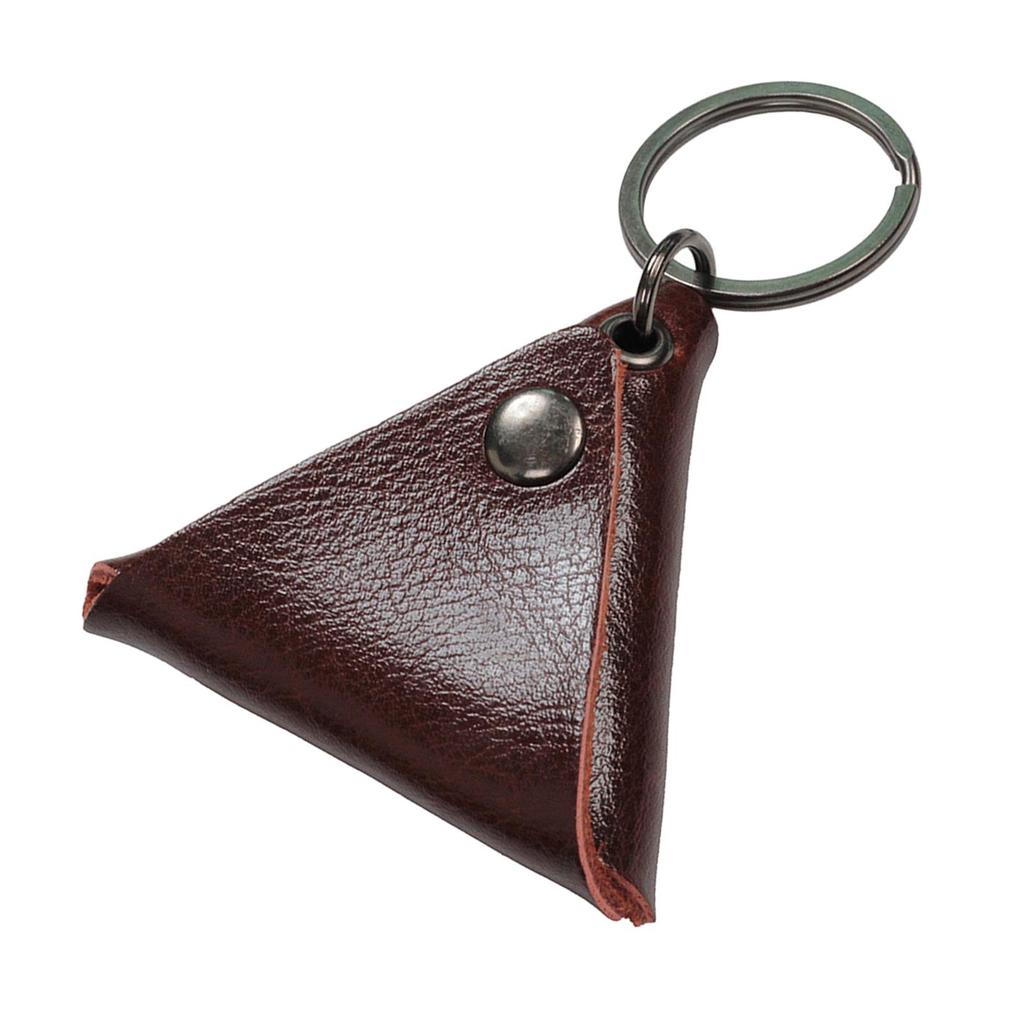 Plectrum Case Bag Stringed Accessories Key Fob Case Bag Ukulele Plectrums Bag Mini Leather Guitar Pick Holder Keychain Men