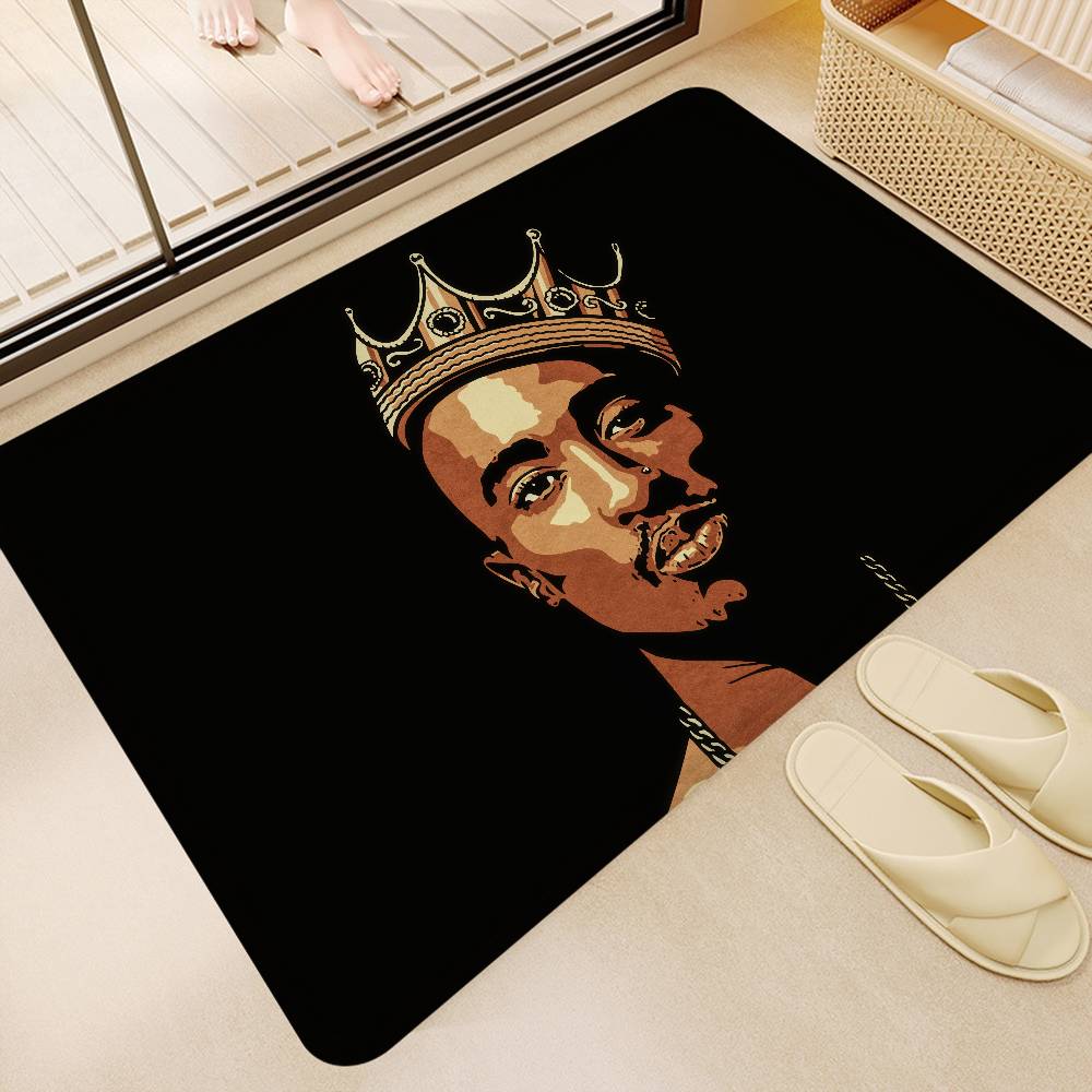 Rapper T-Tupac S-Shakur Küchenmatte Billiger Rutschfest Modernes Wohnzimmer Balkon Bedruckt Modernes Wohndekor