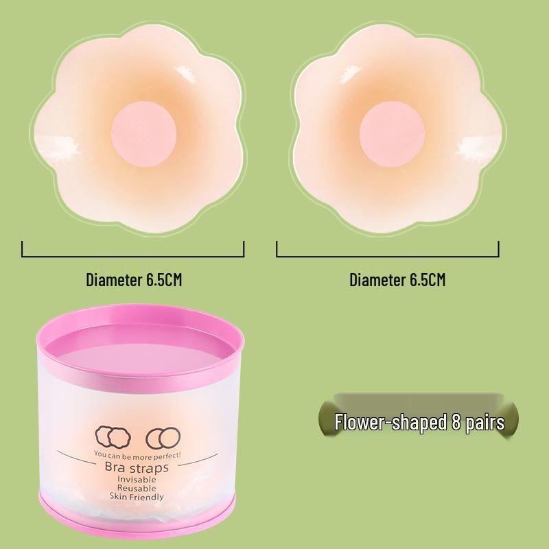 Silikonové návleky na bradavky: Neviditelné, voděodolné, protiskluzové okvětní lístky pro malá/velká poprsí - Zabraňují selhání šatníku