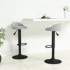 Day and Night - Day and Night Kitchen Stools 2 Units Light Gray Velvet