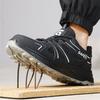 Men Sneakers Fashion Mens Labor Protection Shoes Construction Industry Work Safety Boots Steel Toe Cap Male Footwear