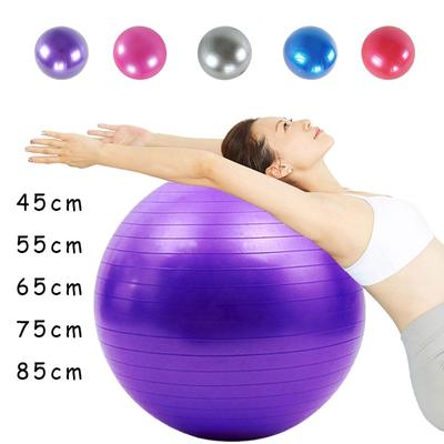 PVC-Fitnessbälle, Yoga-Ball, verdickter, explosionsgeschützter Balance-Ball für das Heim-Fitnessstudio, Pilates-Ausrüstung, 45 cm, 55 cm, 65 cm, 75 cm