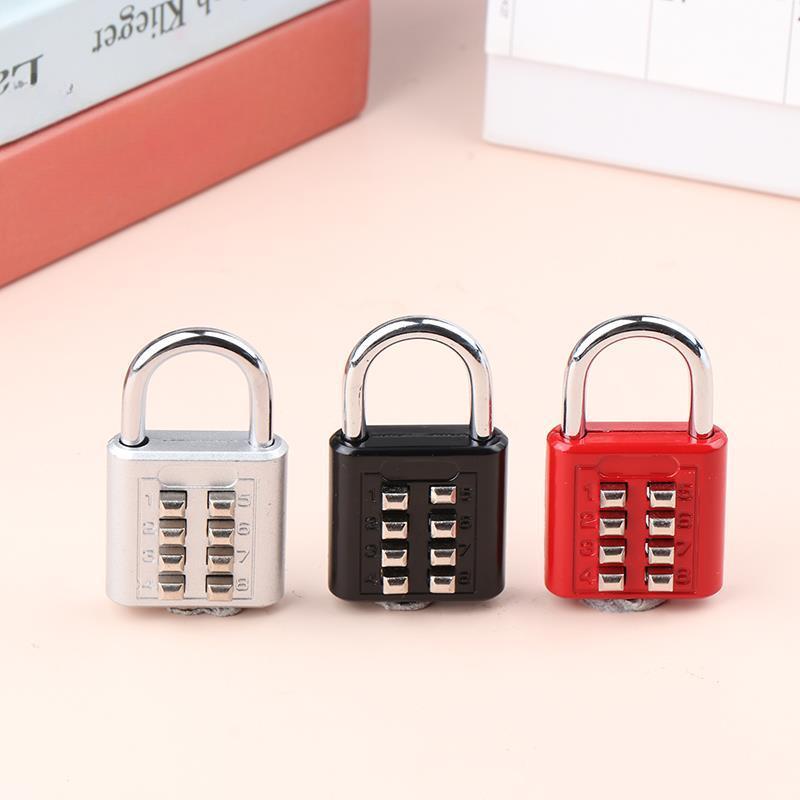 8 Digits Password Code Combination Padlock Zinc Alloy Suitcase for Luggage Travel Smart Lock Keyed Anti-thieft