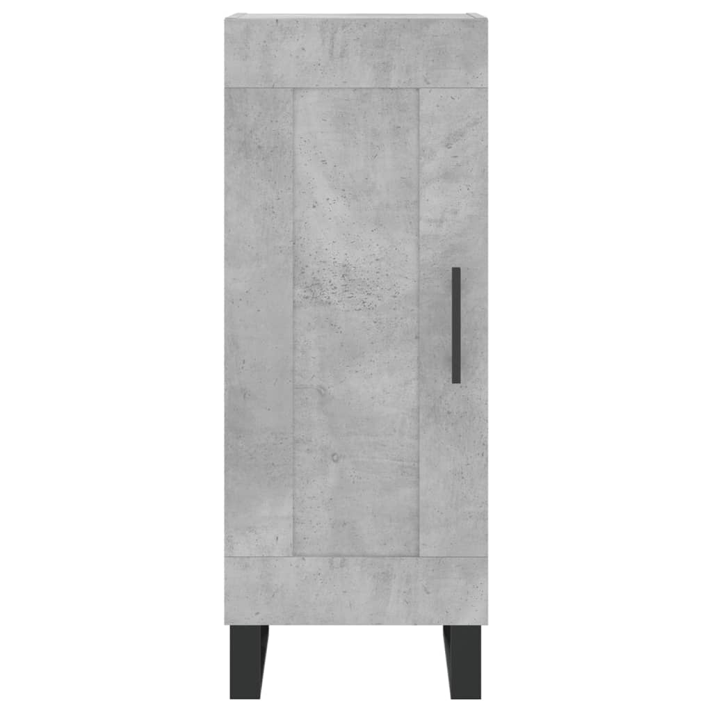 Highboard Concrete Grey 34.5 x 34 x 180 cm Engineered Wood