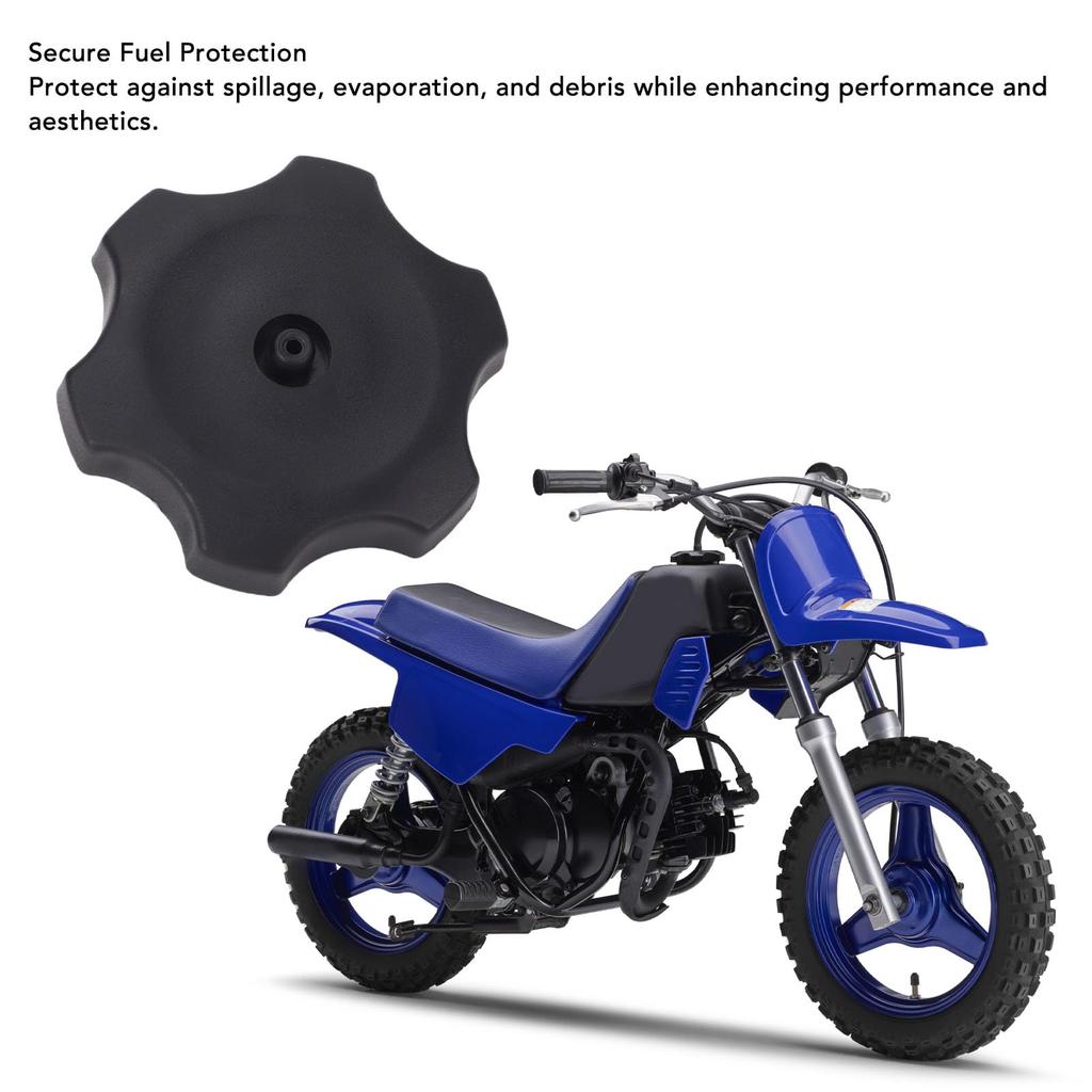 Motorcycle fuel tank cap with PW50 swivel design Tight seal for safety and performance