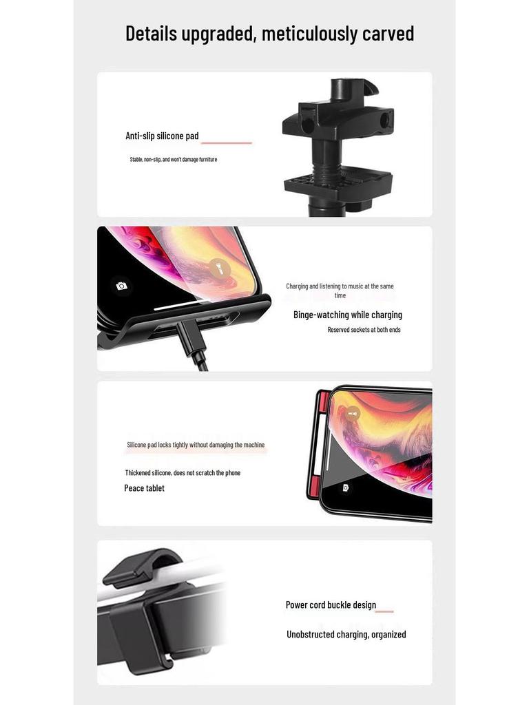Adjustable Cantilever Phone & Tablet Stand for Bedside or Desktop Use
