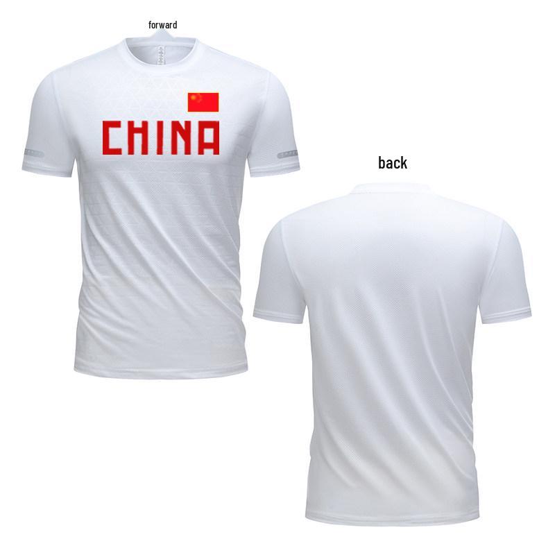Chinese Team Quick Dry Ice Silk Running T-shirt for Track & Field and Fitness Training