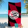 Beach Towel with FC Bayern München logo Pattern - soft,absorbent,machine washable Lightweight&Modern,swimming,Travel Essentials