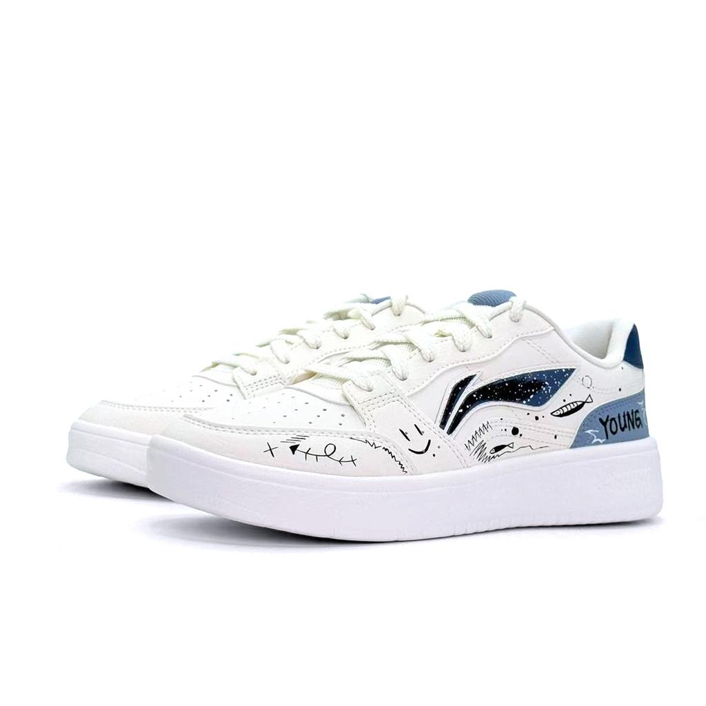 Li Ning Sycee Sky Wander Abrasion Resistant Low top Skateboard Shoes Men's Blue New AGCT339-4(Team1745--BOX)