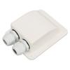 Solar Double Cable Entry Gland Box Rainproof Housing for RV Roof Boat Yacht Camping Travel Panel