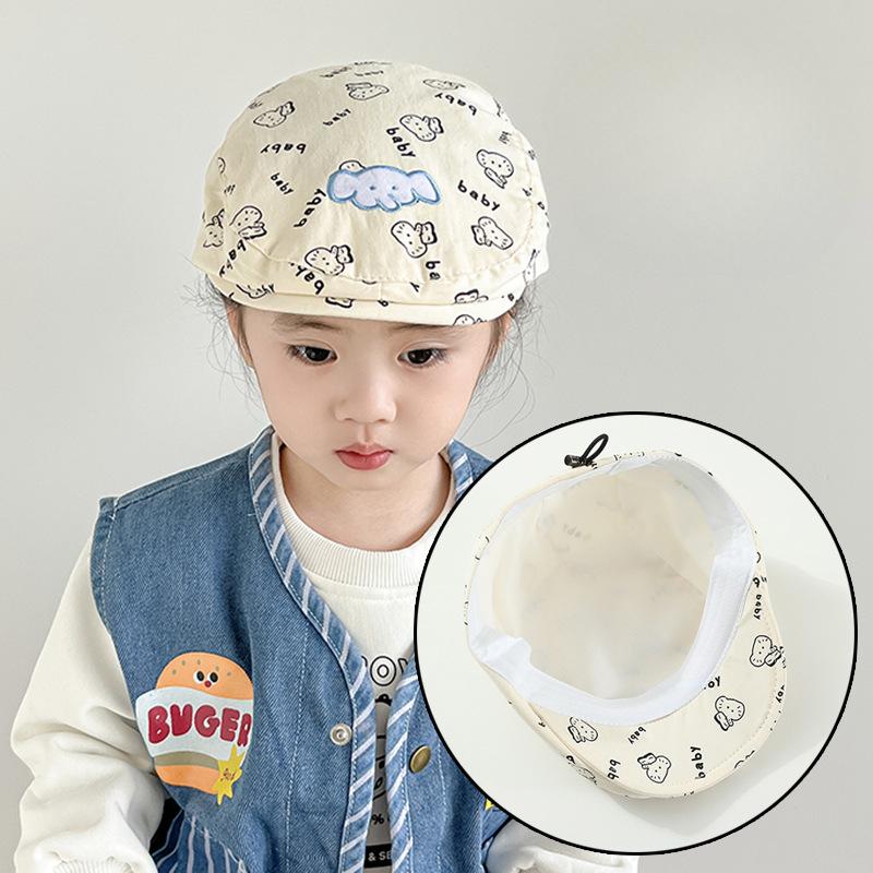 Baby Hat Spring Cute Elephant Beret Boys and Girls Sun Hat Children Forward Hat Children Painter Hat Trend