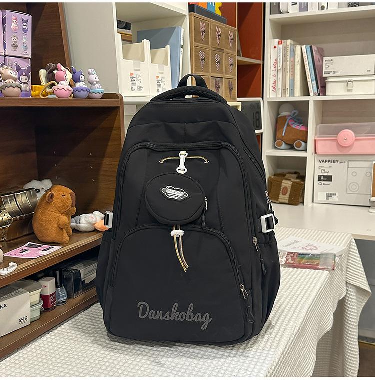 Korean Version Middle and High School Student School Bags Sports and Leisure Women Backpack Lightweight Trendy Travel Rucksack