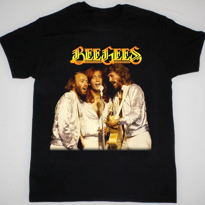 NEW Bee Gees Band Music Gift For Fan All Size Black Shirt M