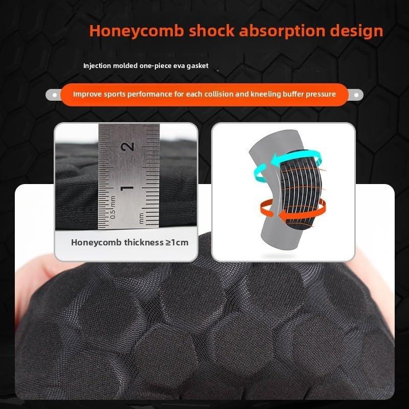 1Pcs Knee Compression Pads,Knee Sleeve Basketball Volleyball Knee Pads with Honeycomb Padding Knee Brace Soft Knee Pads