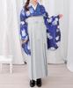 Plain Hakama Grayish [KYOETSU] [Kyouetsu] (Girls', Blue, 80cm)