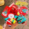 Santa Claus Cute Keychain Festive Silicone Accessory Ideal For Parties Christmas