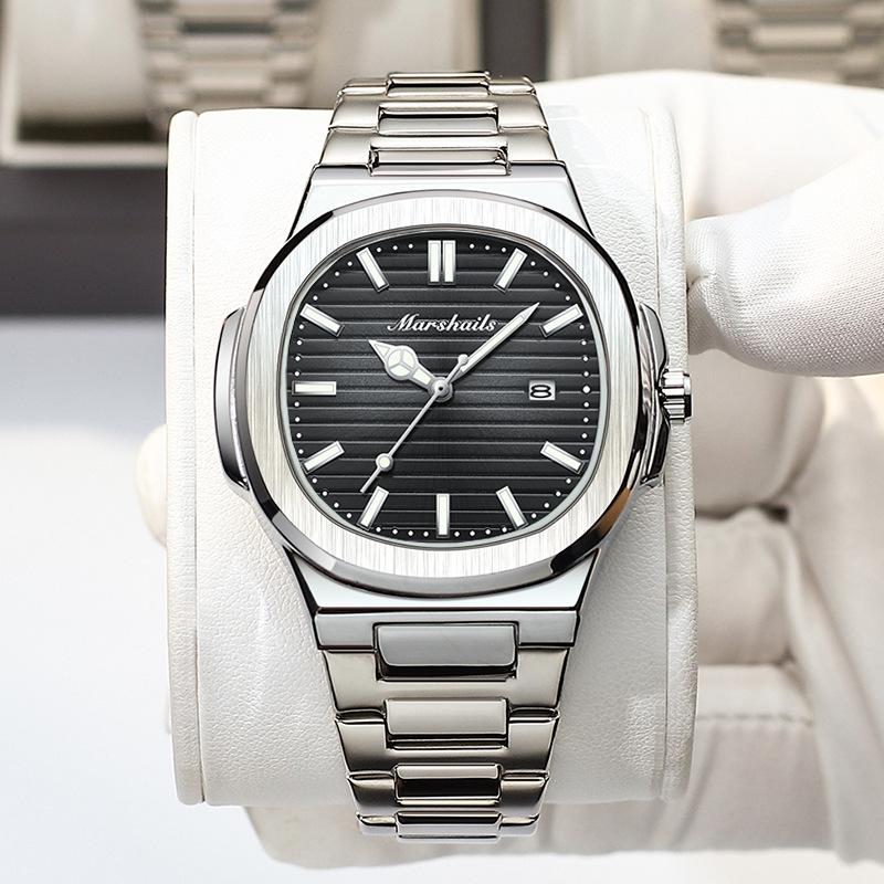 New Waterproof Ultra-thin Men s Watch Calendar Quartz Watch Men Watches Luxury Numberless Quartz Clock Watches for Men