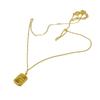 Ins Chocolate Cube AB Chain Titanium Steel Necklace Pendant Chain Plated 18K Gold Net Red Necklace