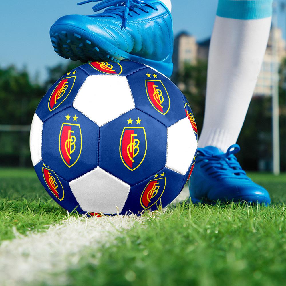 1PC FC Basel 1893 taglia 5 pallone da calcio PrahaPallone da Calcio Indoor Colorato Per Tutte le Età Cucito a Macchina PVC Pronto per la Competizione Resistente Alto Rimbalzo