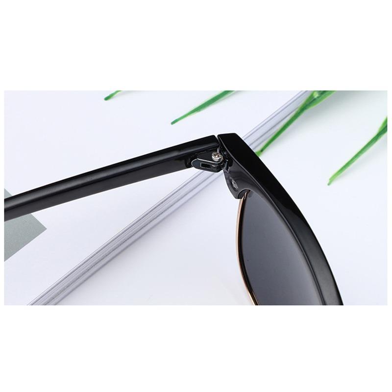 Semi-Rimless Night Vision Glasses for Driving Men Yellow Lens Goggles Classic Square Driving Women Eyeglasses