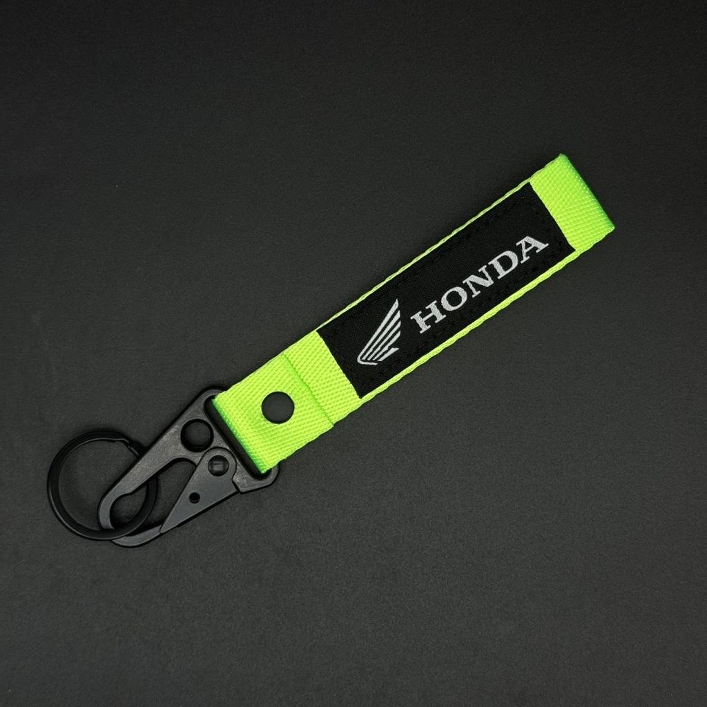 Embroidery Car Logo Key Rings Keyring Keychain For Honda NSS350 CM300 CB500 CB650R CB190 Motorcycle Decoration Accessories FL3