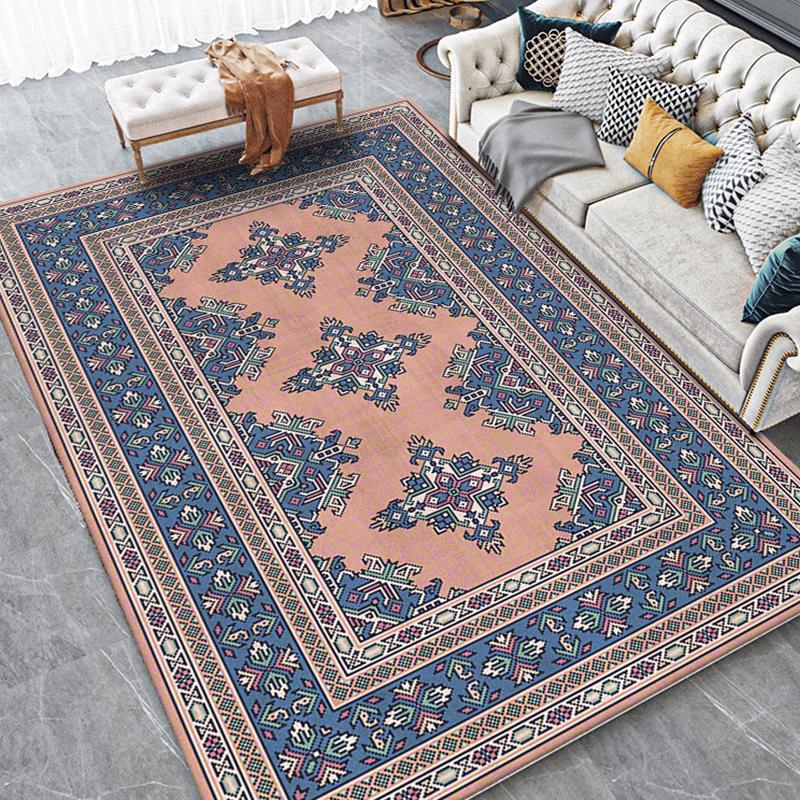 Retro Europe Morocco Style Carpet Living Room Sofa Bedroom Study Kitchen Entrance Door Mat Non-slip Persia Home Decorstyle Rug