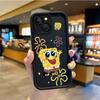 Cartoon SpongeBob Dustproof Phone Case For iPhone 15 14 13 12 11 Pro Max 15 14 8 7 6 Plus X XS Max 8 7 6 Silicone Non-Slip Cover