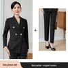 Schwarzer Blazer + Cropped Hose