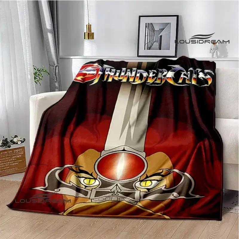 Thundercats Cartoon-Druckdecke, warme Decke für Kinder, T-Flansch-Decke, Heimreisedecke, Bettauskleidung, Geburtstagsgeschenk