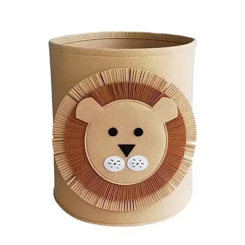 Cartoon Storage Basket Foldable Kids Toys Clothes Shoes Storage Bucket Washable Dirty Clothes Basket Home Storage Laundry Basket